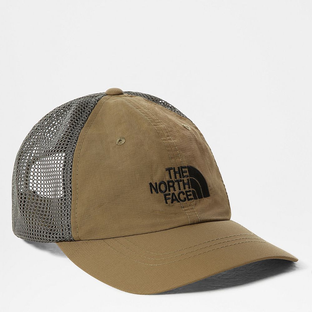 The North Face Caps Mens Australia - The North Face Horizon Mesh Olive Green Running & Training (MSL